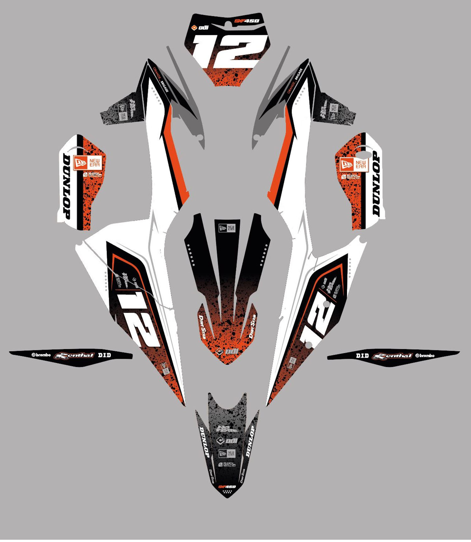 Koarse Full set custom motocross graphics- KTM - Shark