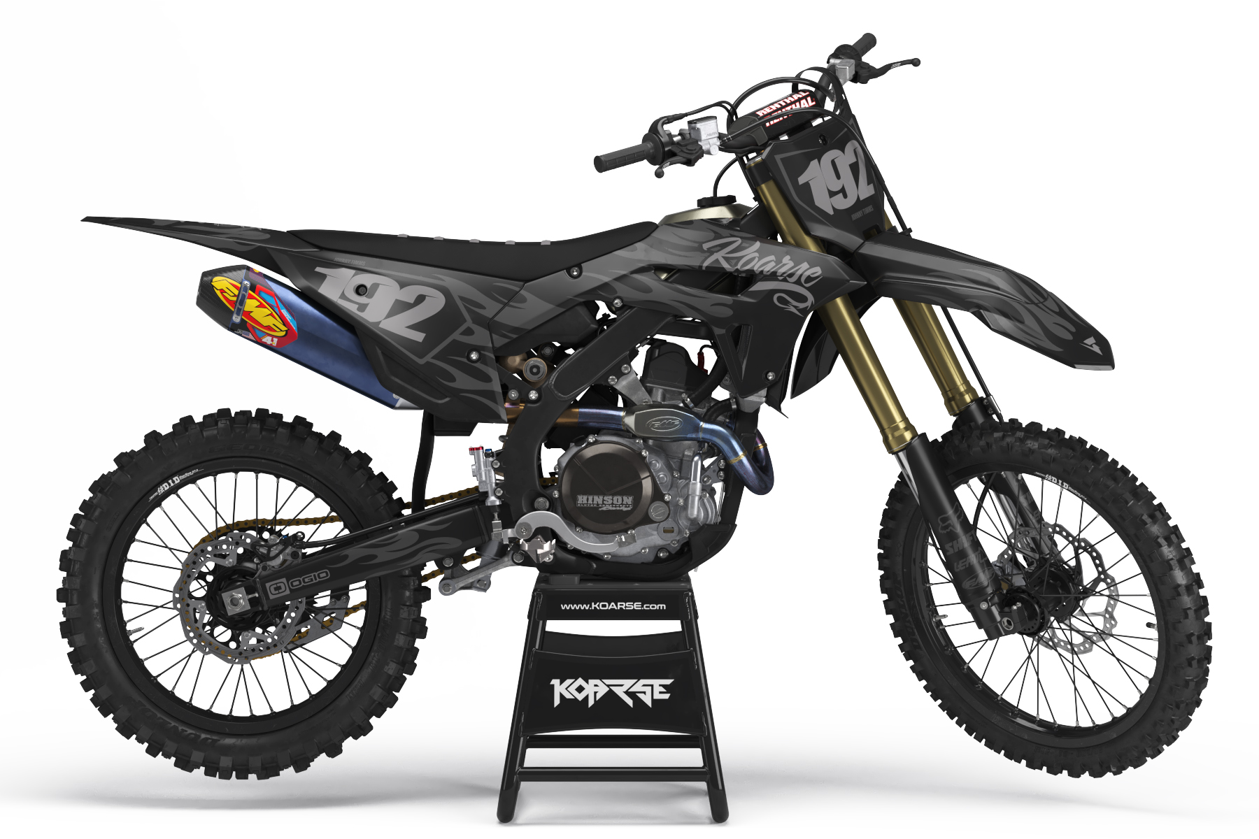 Flamedout Black - Honda Graphics Kit