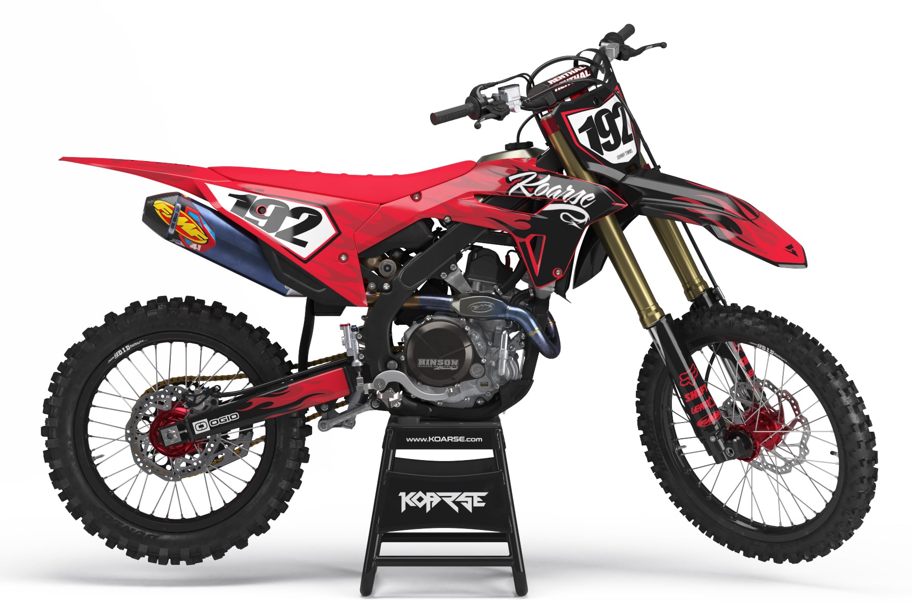 Flamedout Black - Honda Graphics Kit