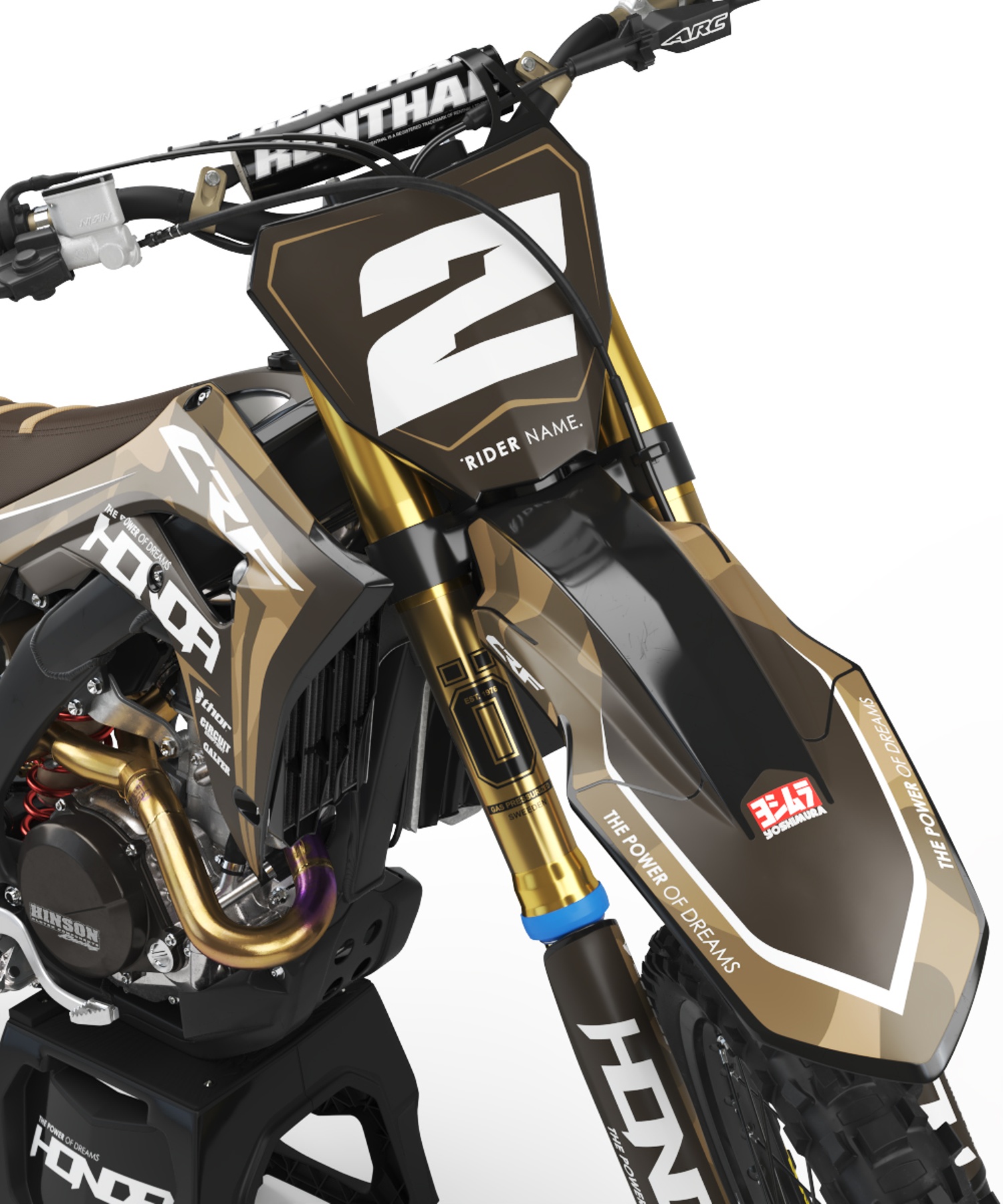CRF Lightning - Camo - Honda Graphics Kit