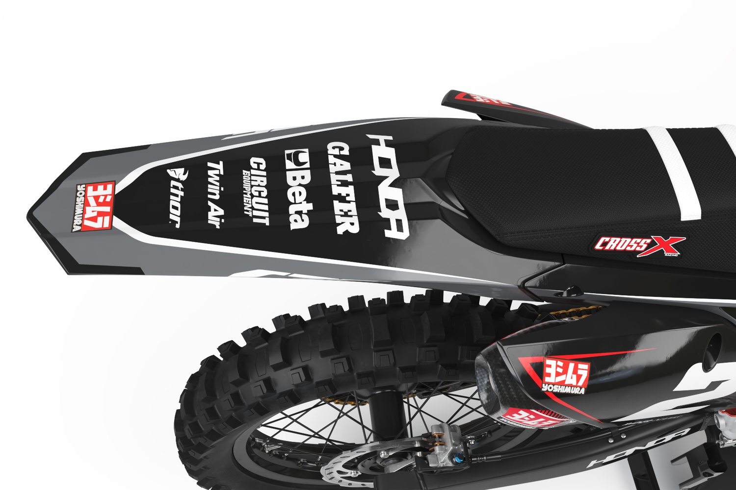 CRF Lightning - Grey - Honda Graphics Kit