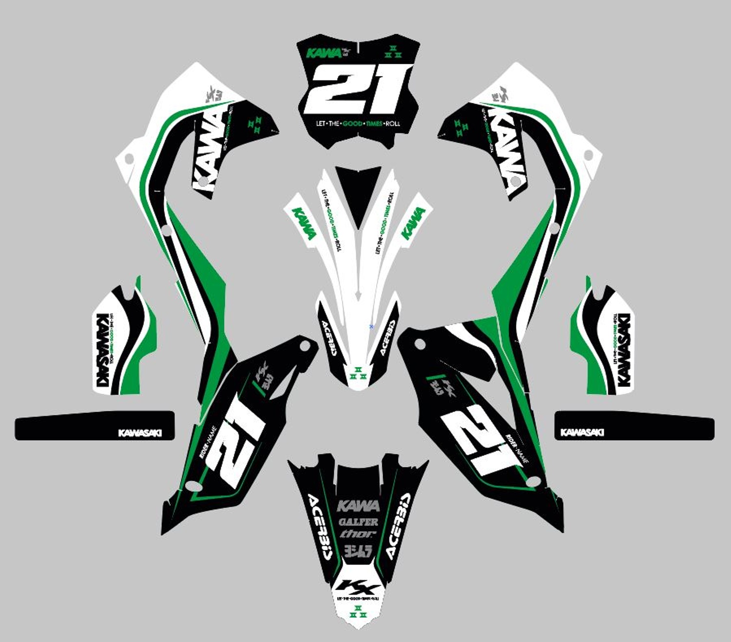 flow Flo - Kawasaki Graphics Kit