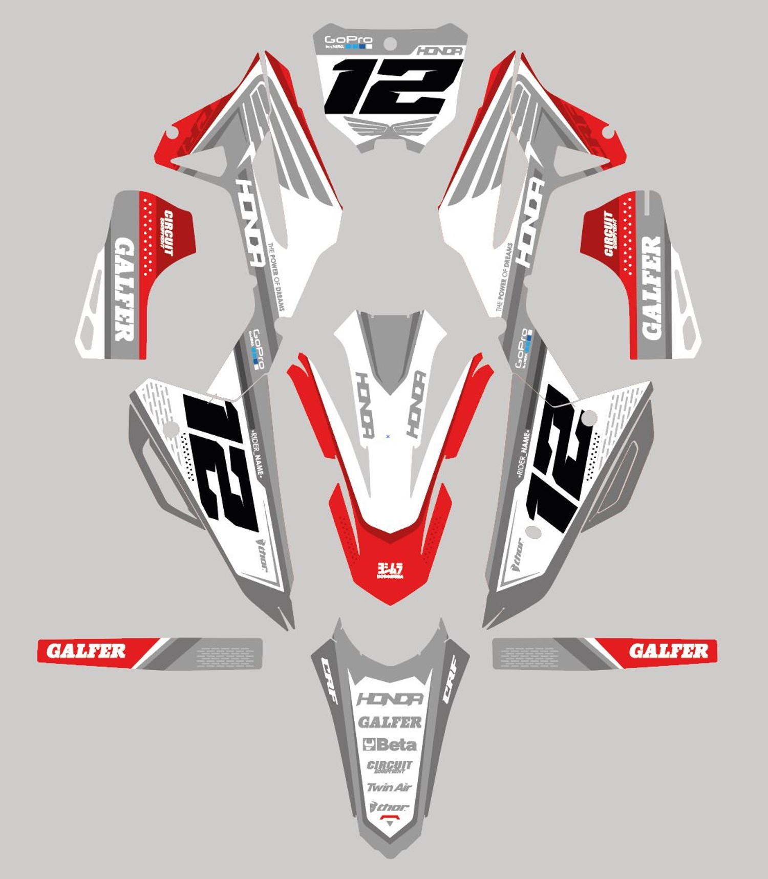 Keplar - Honda Graphics Kit