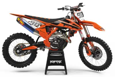 Koarse Full set custom motocross graphics- KTM - slickar orange