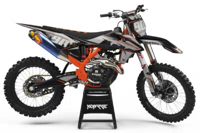 Koarse Full set custom motocross graphics- KTM - slickar black