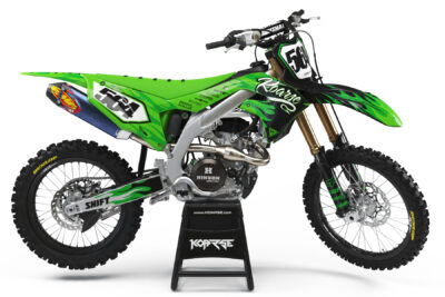 flamedout green kawasaki
