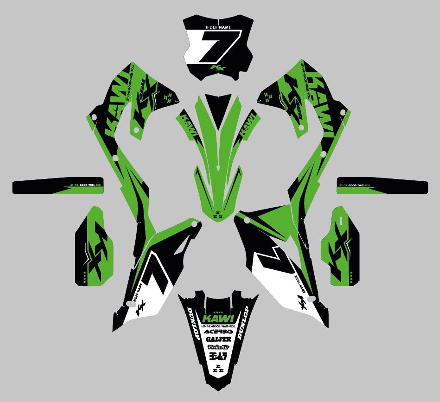 leasion Leasion - Kawasaki Graphics Kit