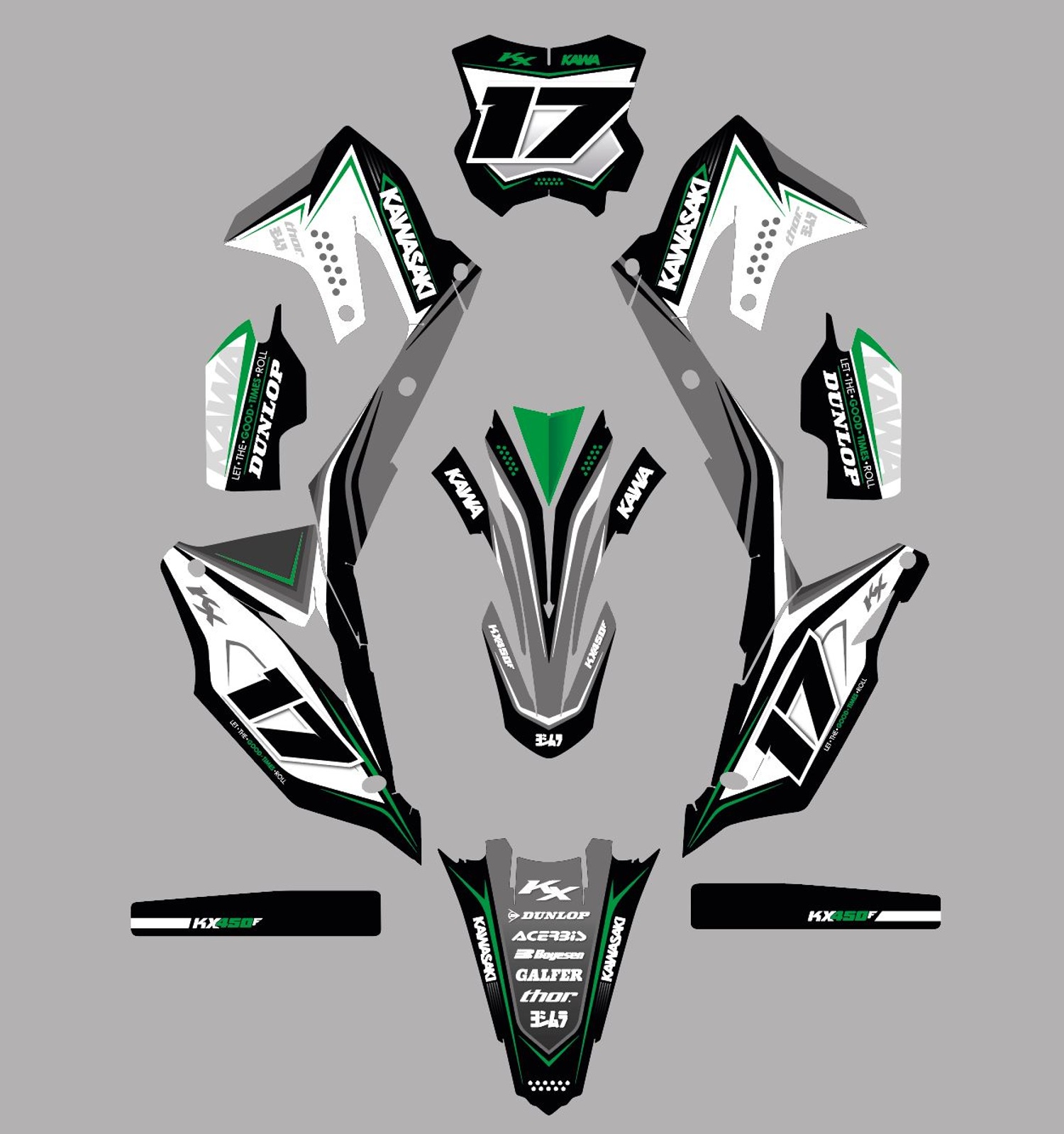 stellar Stellar - Kawasaki Graphics Kit