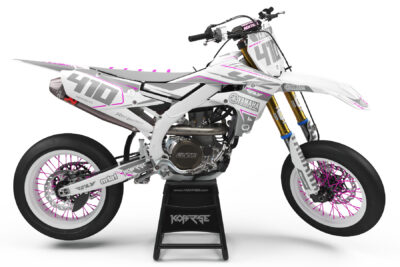 slickar white with pink yamaha