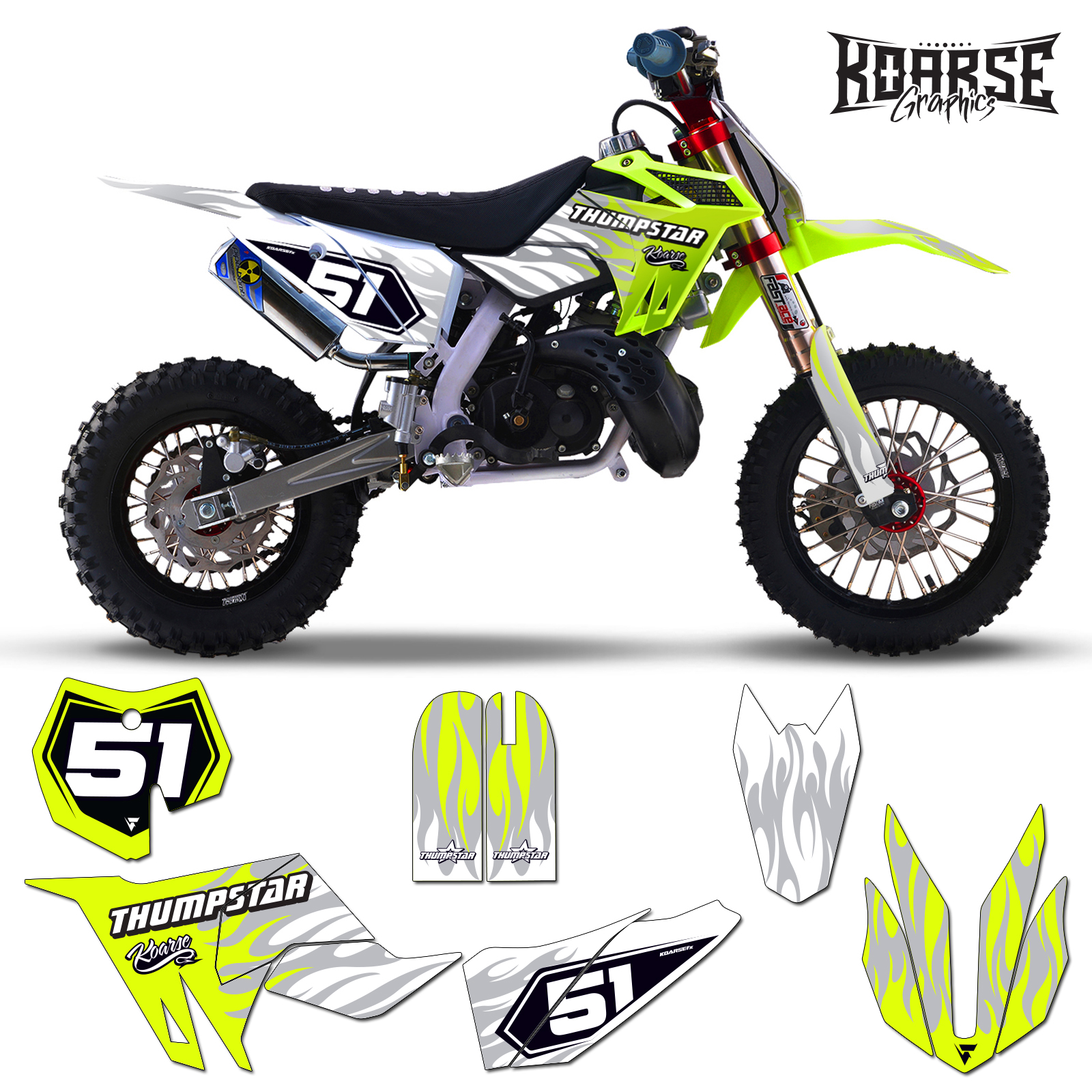 flamedout MX50 mockup Flammedout - Thumpstar MX50 Graphics Kit