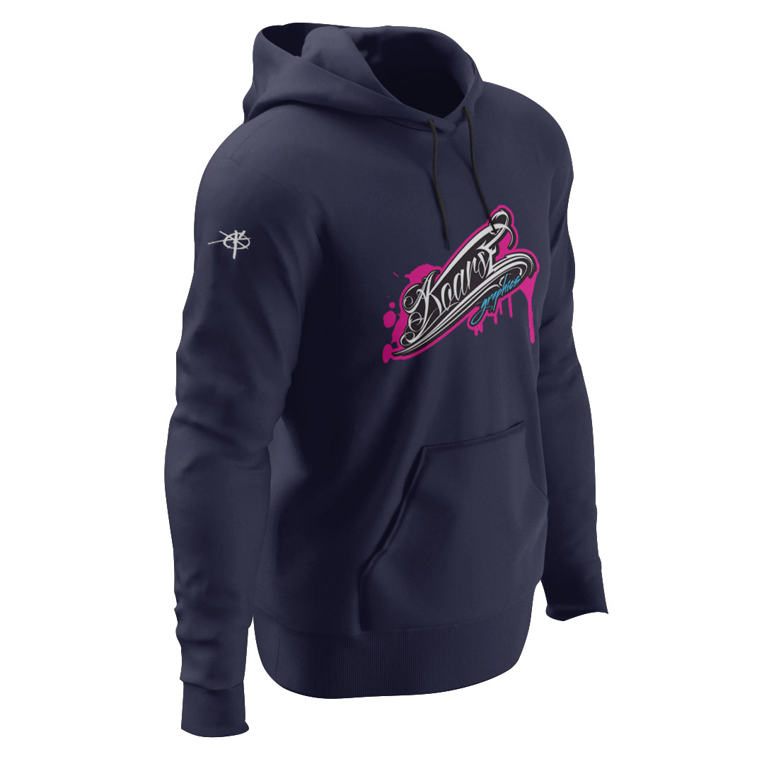KG Drip pink navy side KG Drip pink navy side