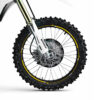Rim Decal Graphics for motorcycles - Halo - Yellow