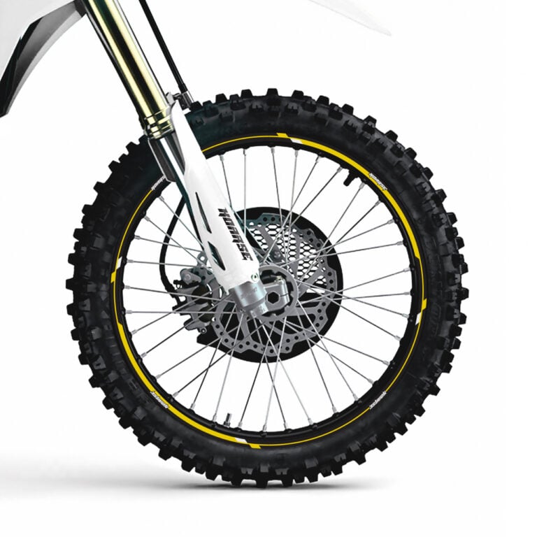 Rim Decal Graphics for motorcycles - Halo - Yellow