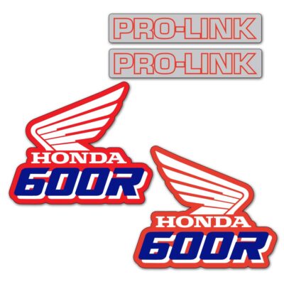 1990 Honda XR600R OEM Replica Tank Decal Graphics