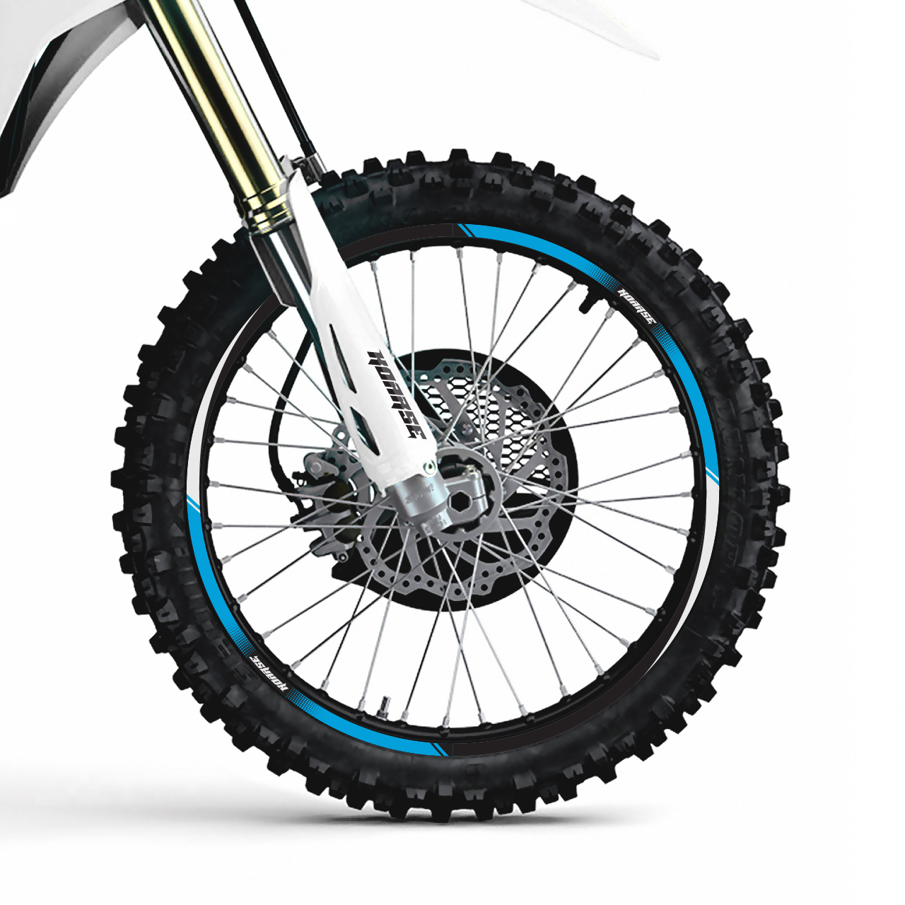 Rim Decal Graphics for motorcycles - Klaw - Blue