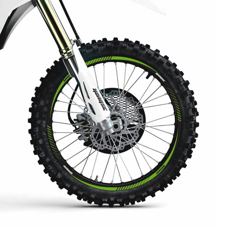 Rim Decal Graphics for motorcycles - Propeller - Green