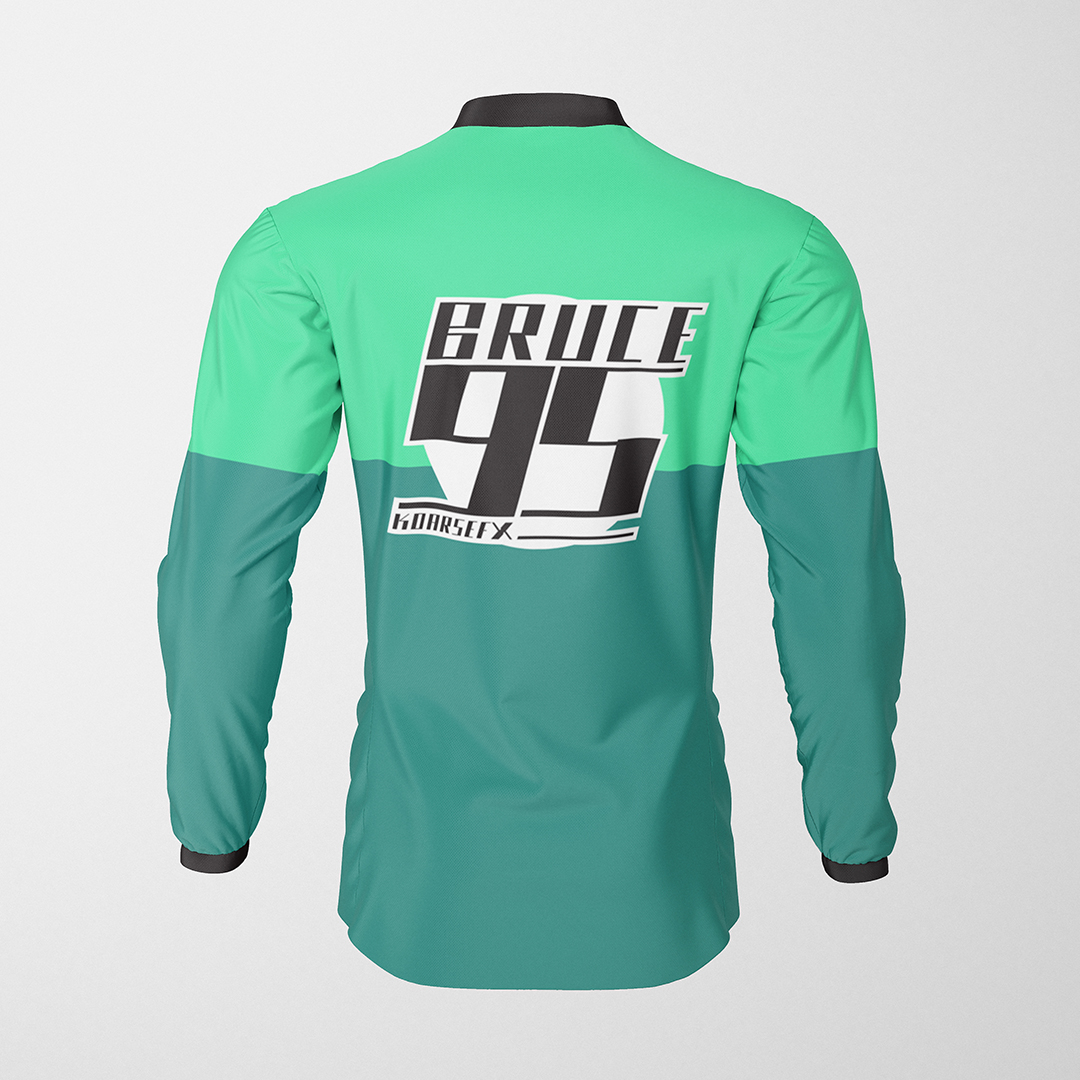 MX Top design- Bruce MX Top numbers and text design- Bruce