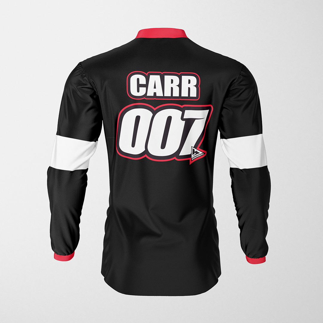 MX Top design- Carr MX Top numbers and text design- Carr
