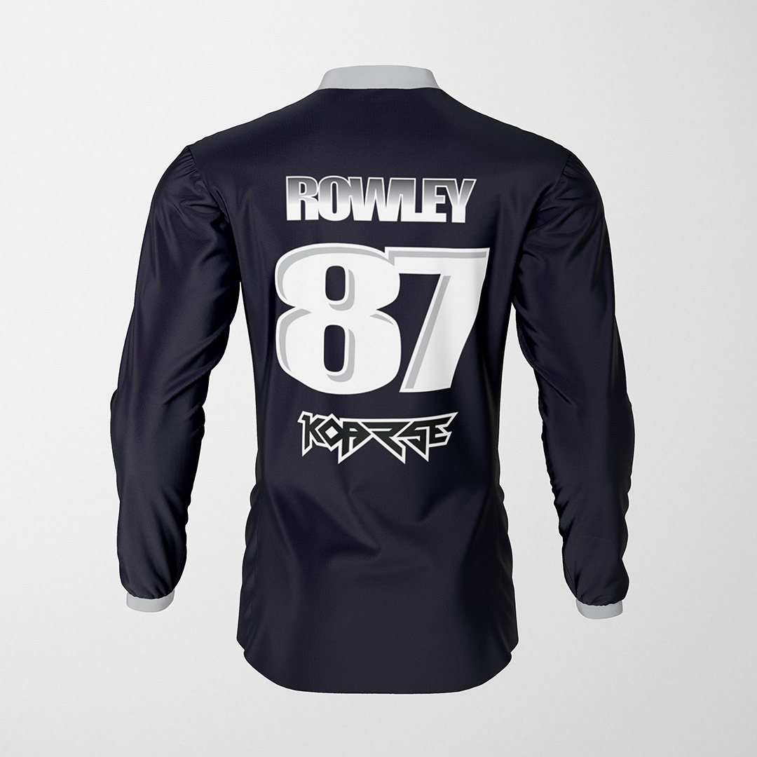 MX Top design- Rowley MX Top numbers and text design- Rowley
