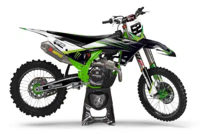 Monster KTM is a Full Custom Bike Graphics kit that is available on the Koarse website which can be modified to fit all bike make and model.