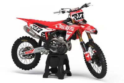 Uprising is a Full Custom Bike Graphics kit that is available on the Koarse website which can be modified to fit all bike make and model.