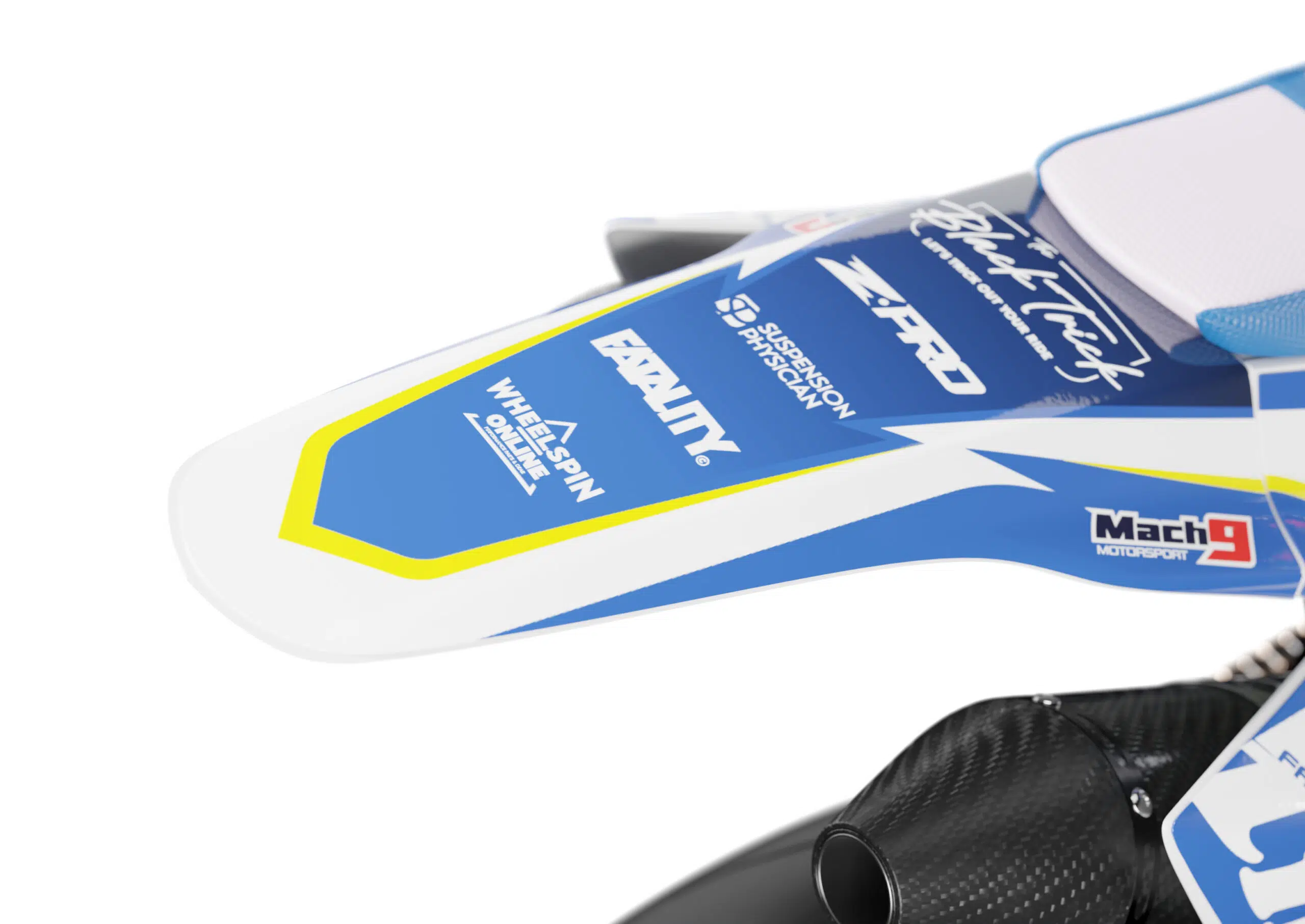 ocean tm 3 Ocean is a Full Custom Bike Graphics kit that is available on the Koarse website which can be modified to fit all bike make and model. Image of Rear Mudguard
