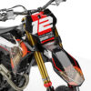 Samurai Gasgas Samurai Gasgas is a Full Custom Bike Graphics kit that is available on the Koarse website which can be modified to fit all bike make and model. Image of Front Mudguard