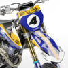 Gulf blue is a Full Custom Bike Graphics kit that is available on the Koarse website which can be modified to fit all bike make and model. Image of Front Mudguard