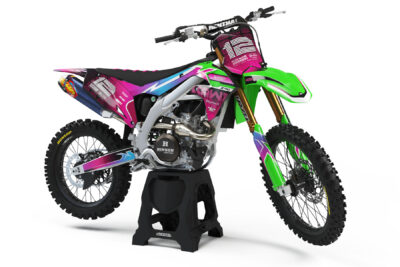 Disco KX is a Full Custom Bike Graphics kit that is available on the Koarse website which can be modified to fit all bike make and model.