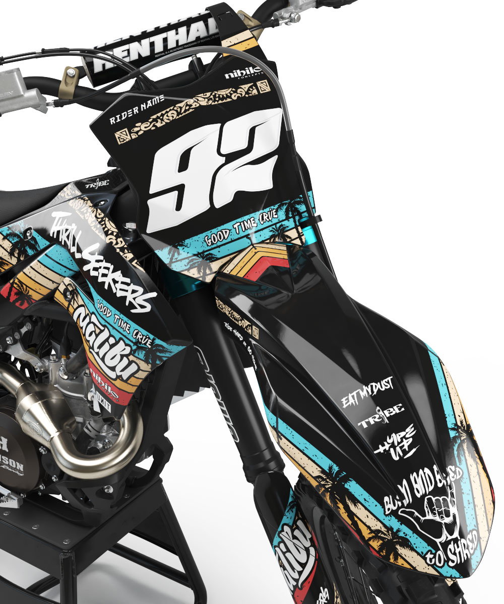 Malibu-kawasaki-front Malibu - Kawasaki Graphics Kit