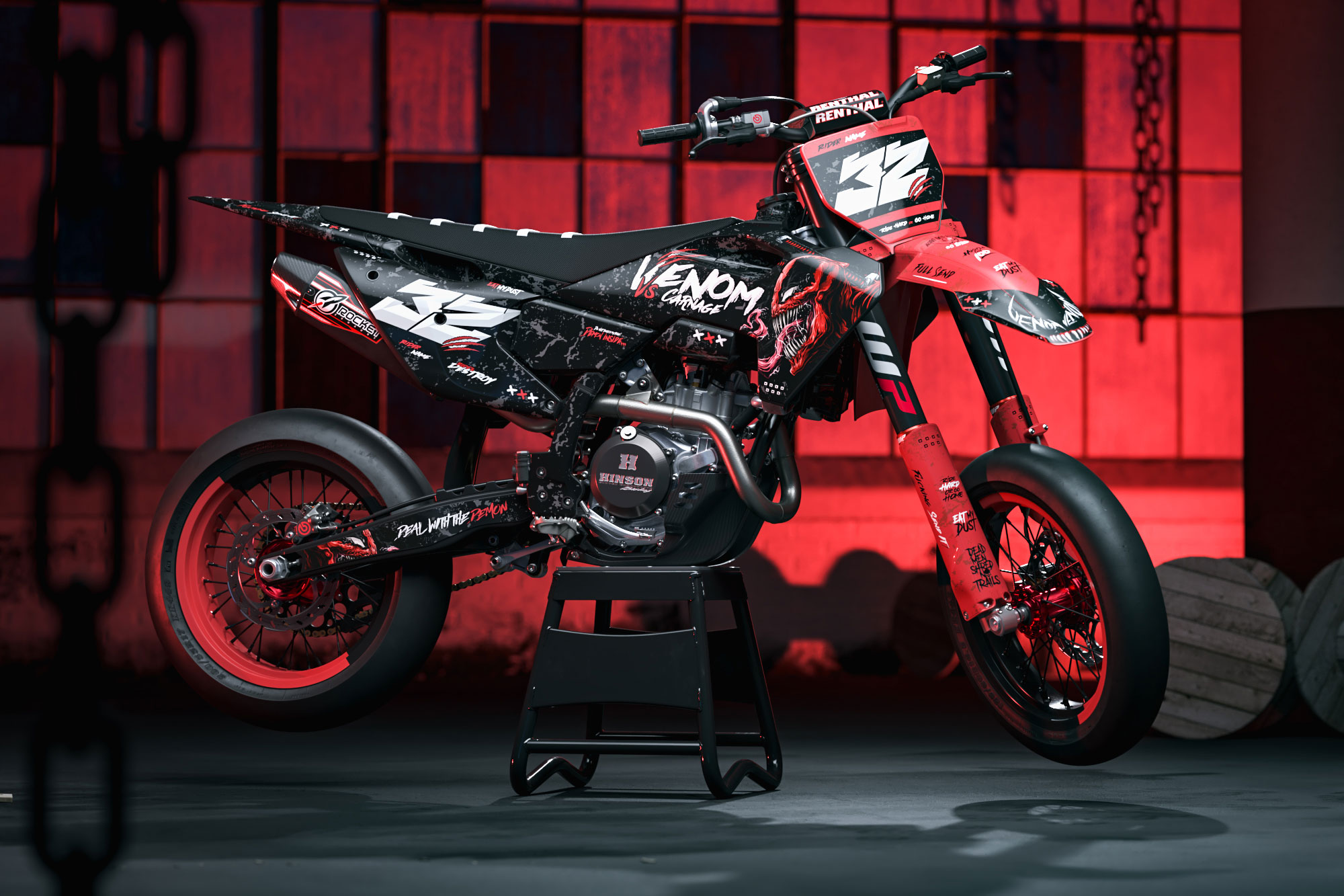 VenomCity-husky-promo-motard VenomCity - Husky Graphics Kit