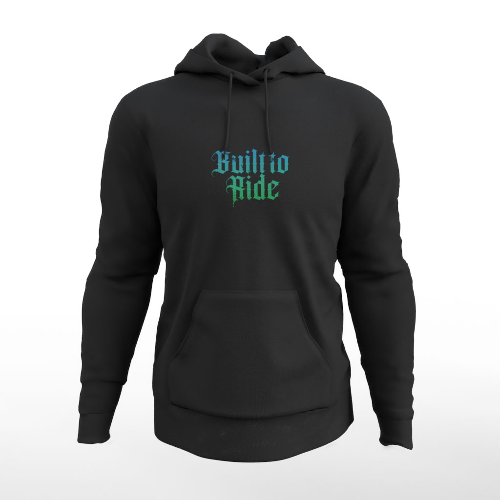 Built to Ride Green Black Front