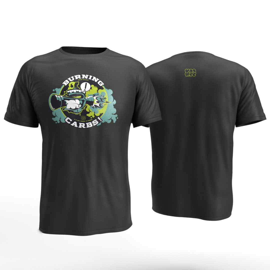 Burning Carbs G Black-Front and Back Burning Carbs G Black Front and Back