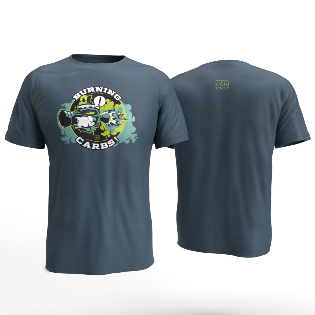 Burning Carbs G Bluestone-Front and Back Burning Carbs G Bluestone Front and Back