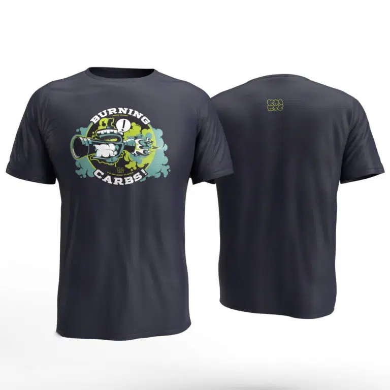 Burning Carbs G Navy Front and Back