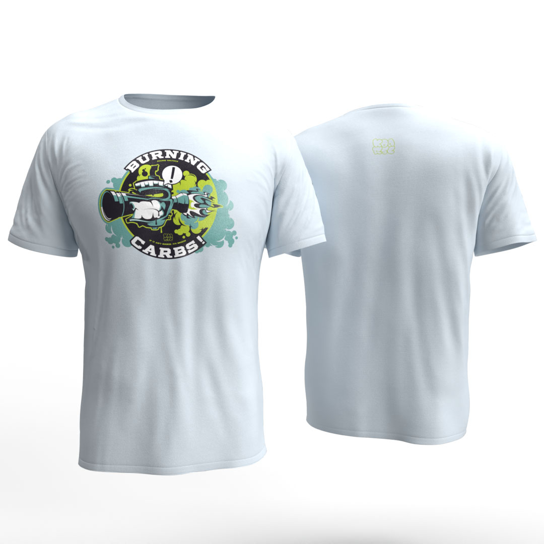 Burning Carbs G Pale Sky-Front and Back Burning Carbs G Pale Sky Front and Back