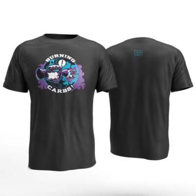 Burning Carbs P Black Front and Back
