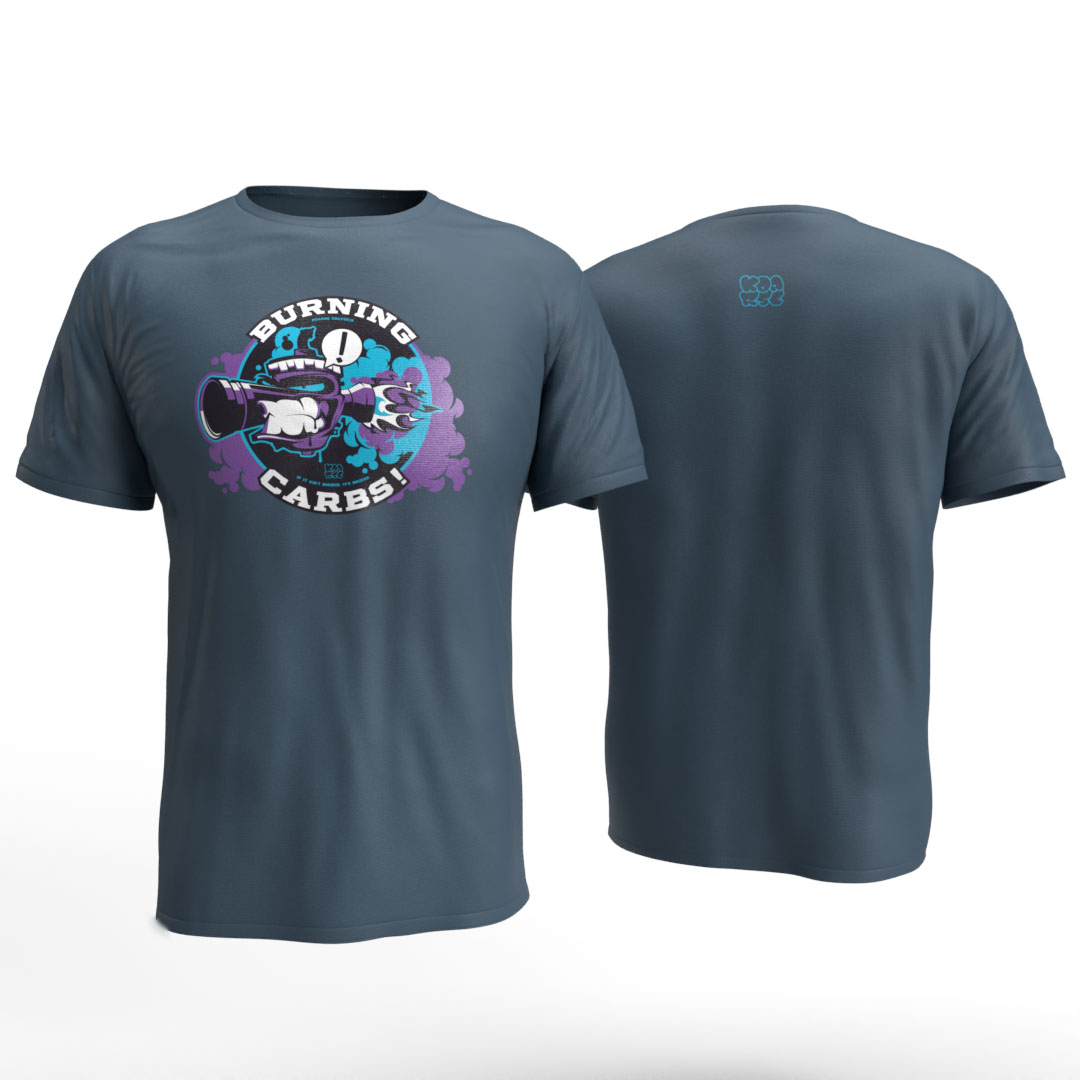 Burning Carbs P Bluestone-Front and Back Burning Carbs P Bluestone Front and Back
