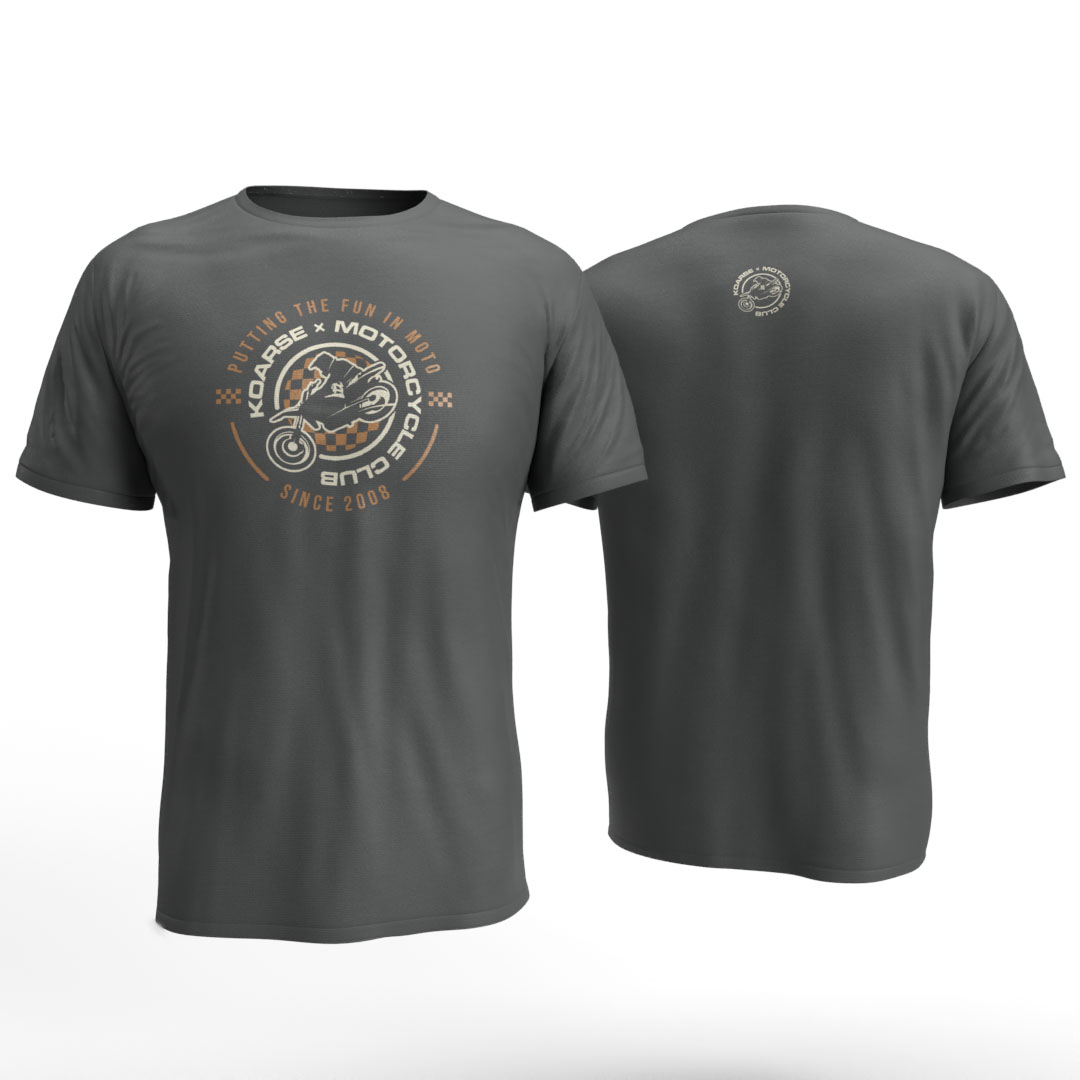 Koarse MC Dark Gray Front and Back