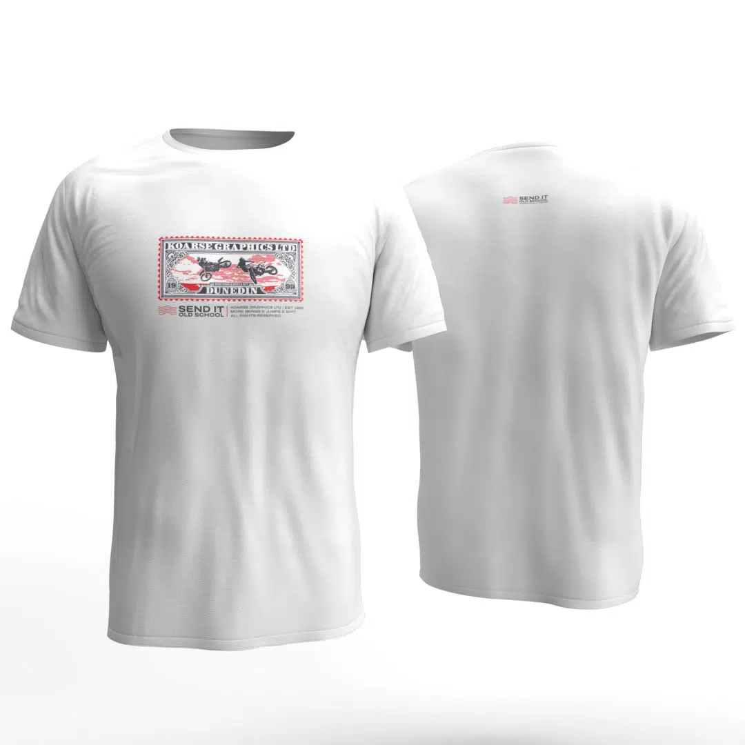 Send It White Front and Back